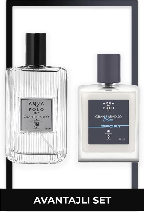 Gran Paradiso Blue Sport 50 ml Ve Gran Paradiso 50ml Seti Erkek Parfüm Seti