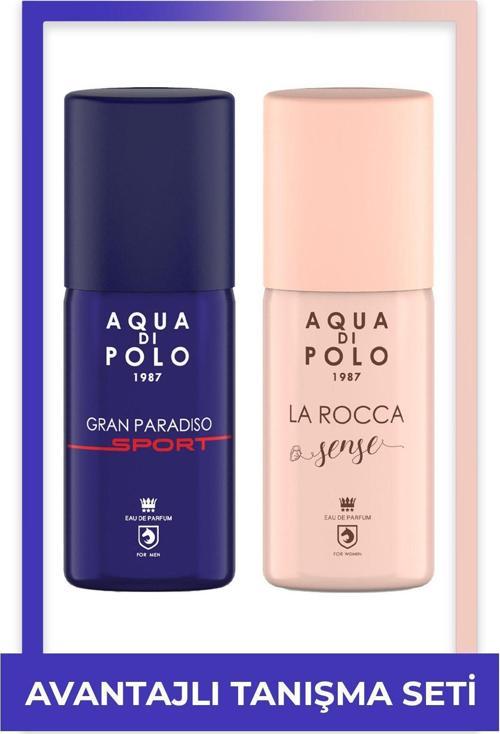 La Rocca Sense Edp & Gran Paradiso Sport 100 ml 2'li Kadın Erkek Parfüm Seti