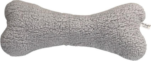 Peluş Kemik Köpek Oyuncağı Gri 25cm