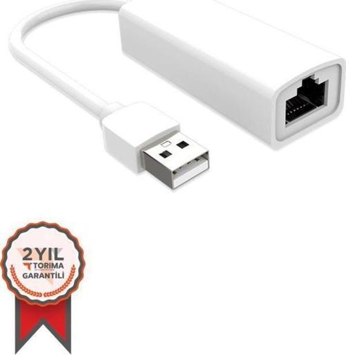 Beyaz YD-75 USB 2.0 Ethernet Adaptörü