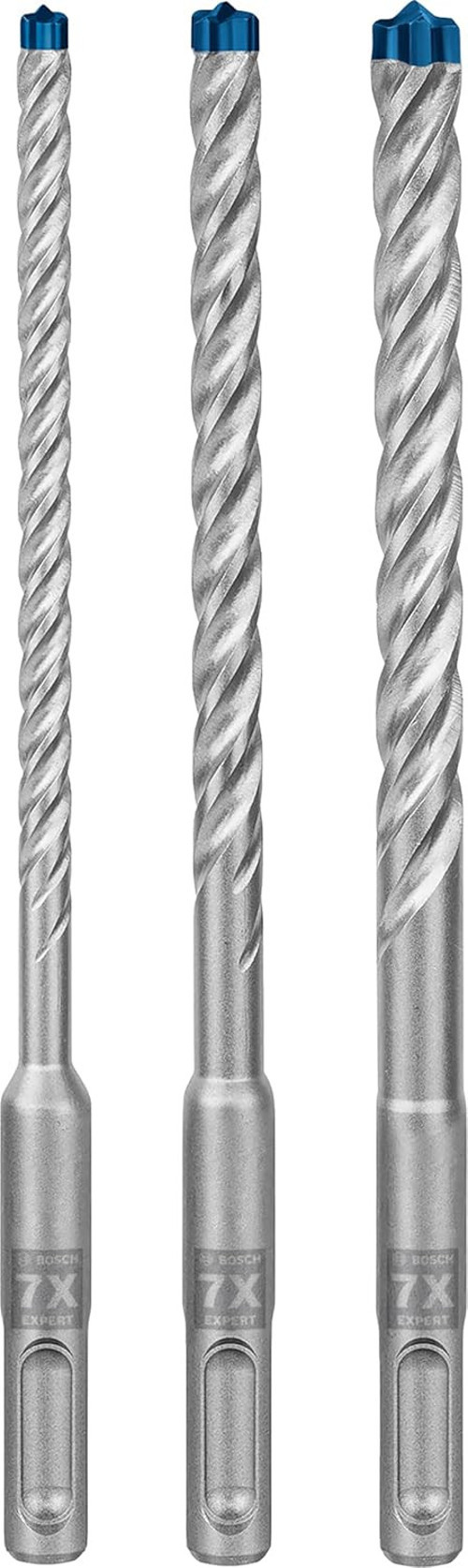 Professional 3 Parça Expert Sds Plus-7X Kırıcı Delici Delme Uçları (Yumuşak Taş, Sert Taş, Bet