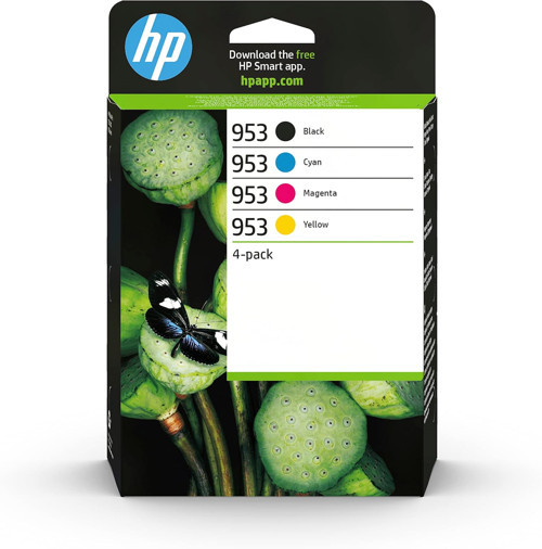 953 Orijinal Mürekkep Kartuş Siyah + Üç Renkli 4-Pack Dörtlü (6Zc69Ae)