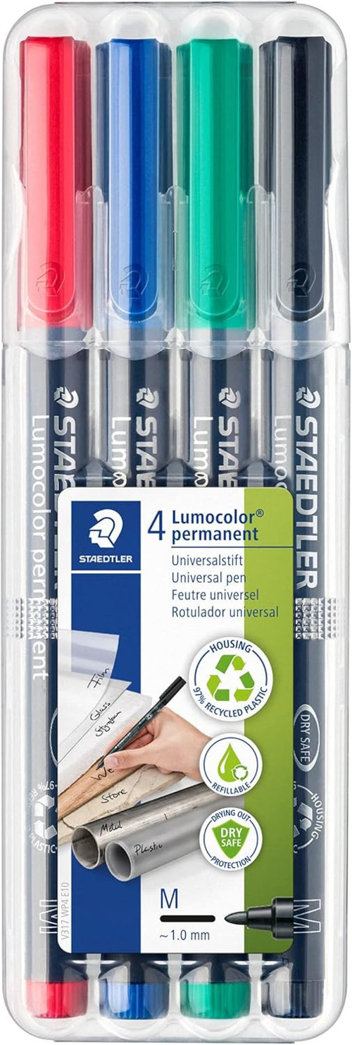 317 Wp4 Permanent Markör M 4'Lü Set 1.0 Mm