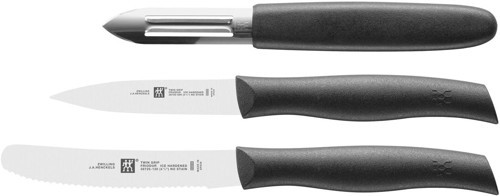 38738000 Twin Grip Bıçak Seti, 3 Parçalı, Siyah