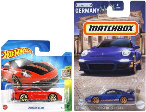 2 Araç Porsche 911 Gt3 Set - & Matchbox (1/64), Oyuncak Araba