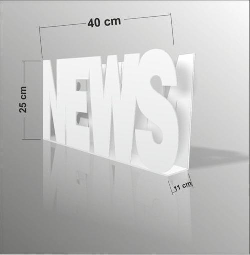 40X25Cm Beyaz News Yazılı Gazetelik Broşürlük İnsörtlük Dergilik
