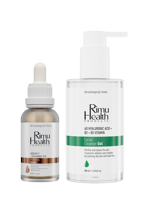 Yağlı Karma Ciltlere Özel Cilt Tonu Eşitleyici Leke Karşıtı, Yatıştırıcı Temizleyici Cilt Bakım Seti