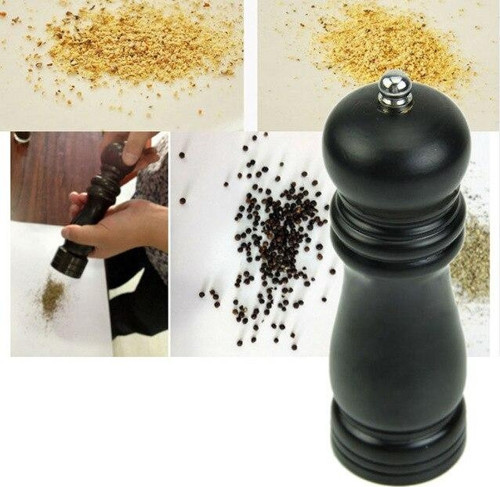 Ahşap Tuz Karabiber Öğütücü Değirmen (20 cm)