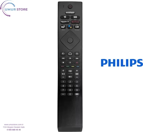 Philips İle Uyumlu Model 65PUS9435/12 Mikrofonlu Ses Komutlu Smart Tv Kumanda