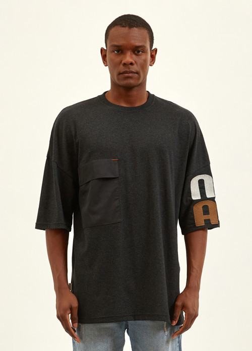 Erkek Nomadian Oversize Antrasit T-Shirt