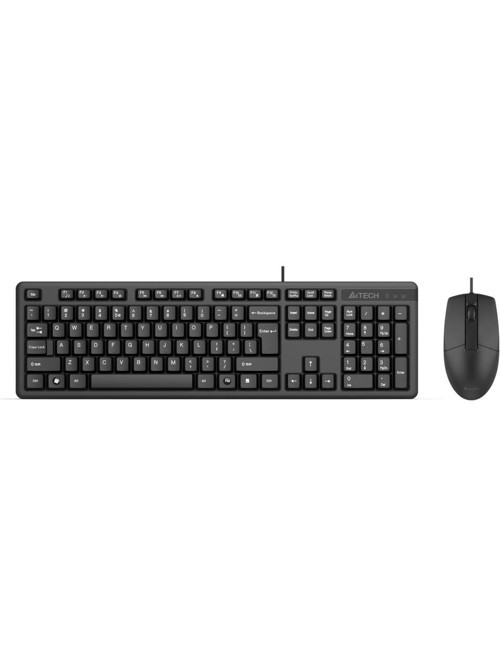 A4 Tech Kr-3330S Silent Q Usb Fn-Multimedya Kablolu Klavye + Optik Mouse Set Sessiz
