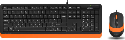 Q TR Usb Multimedia Kablolu Klavye Mouse Seti Turuncu F1010