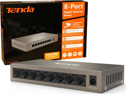 Teg1008M 8 Port 10-100-1000 Mbps Switch Metal Kasa