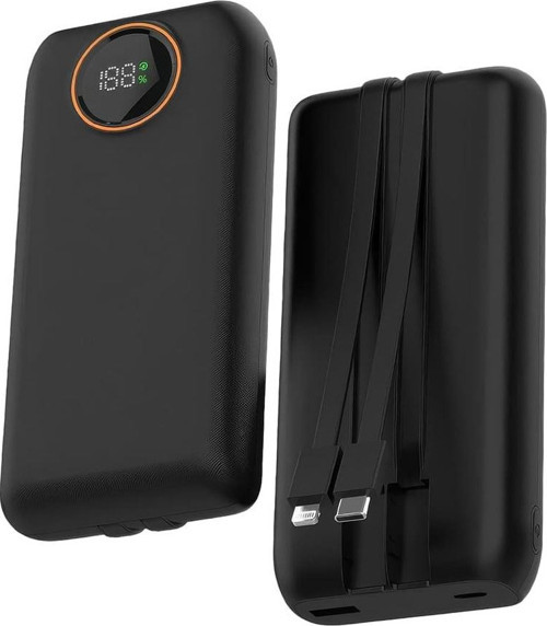Snp-3013 20.000 Mah Lcd Ekran Dahili Kablolu 22.5W Hızlı Şarj Powerbank