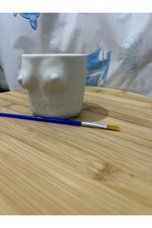 🖌️ Memeli Bardak Boyama Seti 6 Renk + 1 Fırça | Eğlenceli & Yaratıcı
