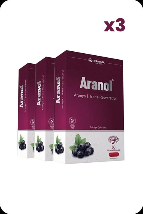Aranol Aronya Trans Resveratrol 30 Kapsül x3 Adet
