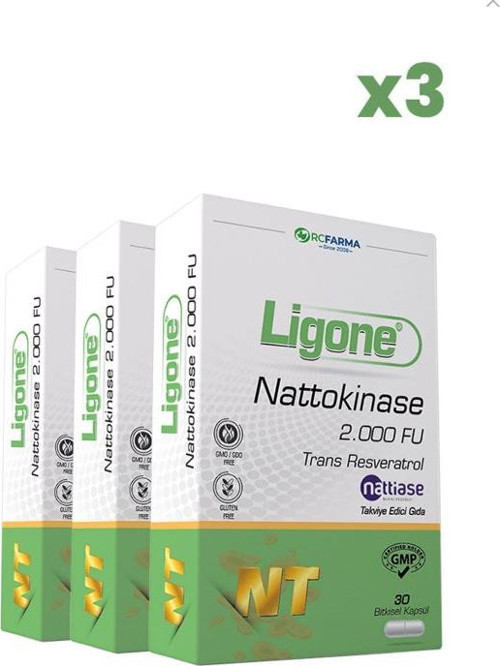 Ligone Nattokinase 30 Bitkisel Kapsül x3 Adet