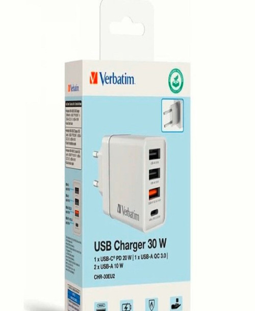 USB 30W Şarj Aleti(Beyaz)