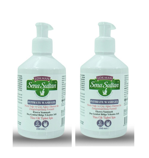 İntim Jel - Dış Genital Bölge Yıkama Jeli 250 ml, 2 Adet Lokman Sena Sultan