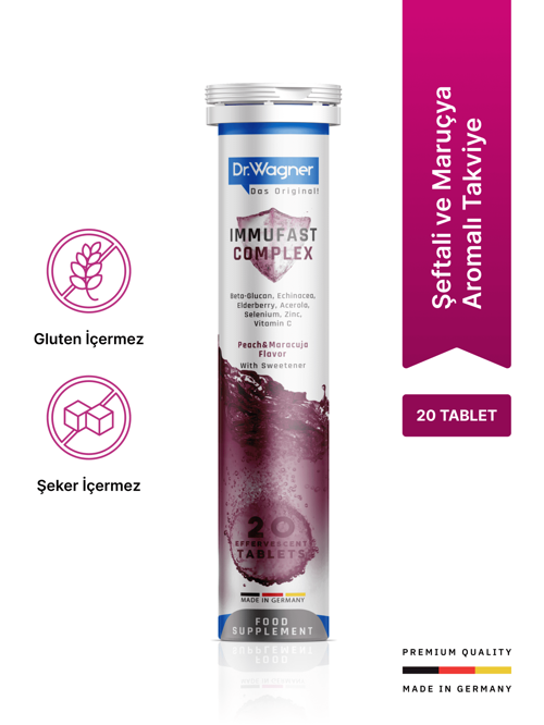 Immufast Complex, Bağışıklık Sistemi Desteği - 20 Efervesan Tablet