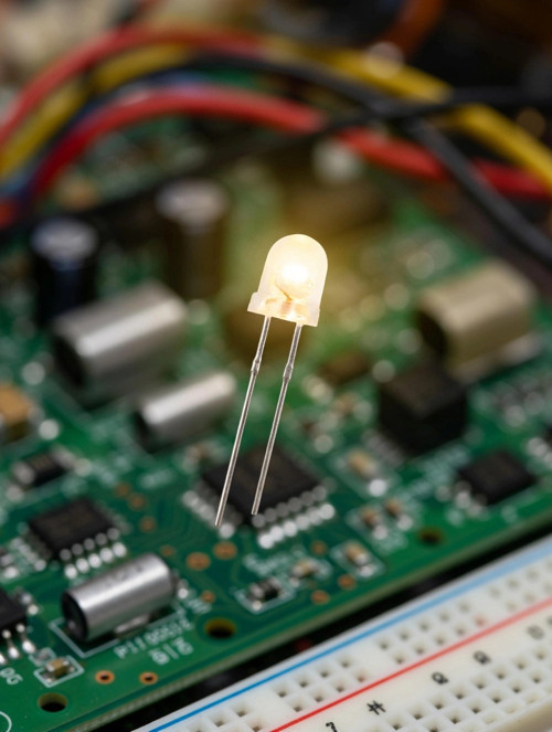 Şeffaf Ilık Beyaz(Günışığı) Işık Mantar Led Diyot 3.6 Volt (1 Adet)