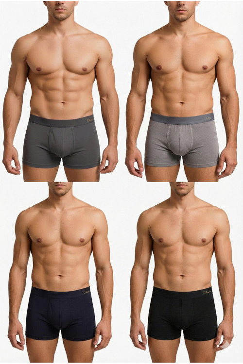 6'Lı Premium Erkek Likralı Bambu Boxer