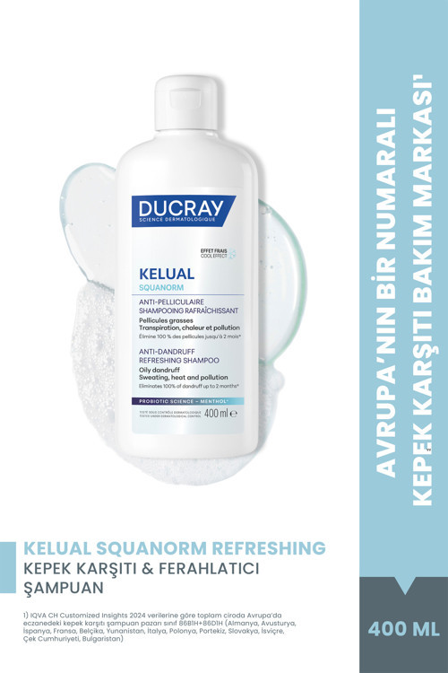Kelual Squanorm Kepek Karşıtı & Ferahlatıcı Şampuan 400 ml