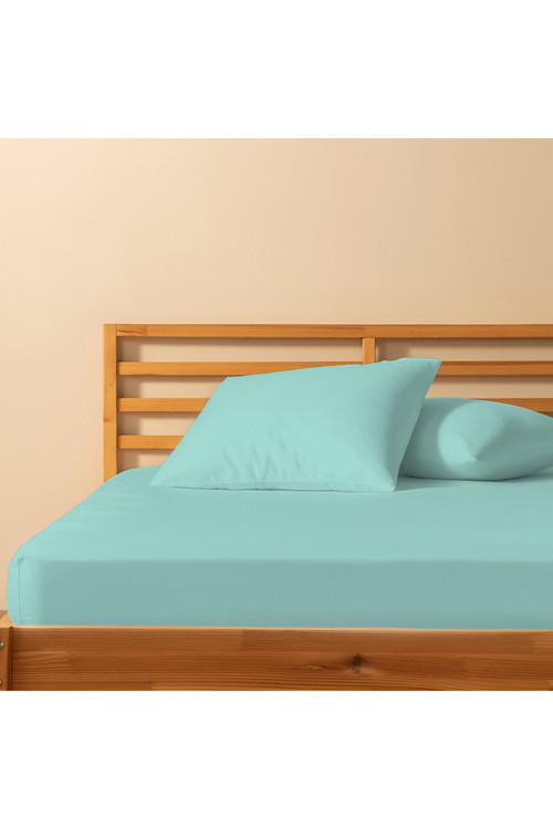 %100 Pamuklu Tek Kişilik Lastikli Çarşaf 100x200+30 | 50x70 Yastık Kılıfı ( 1 Adet )