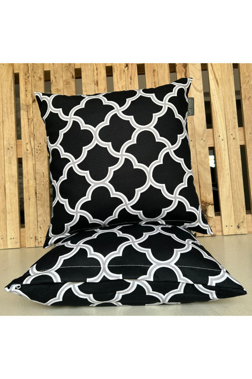 2'li Fermuarlı Dekoratif Kırlent Kılıfı - 40x40 cm