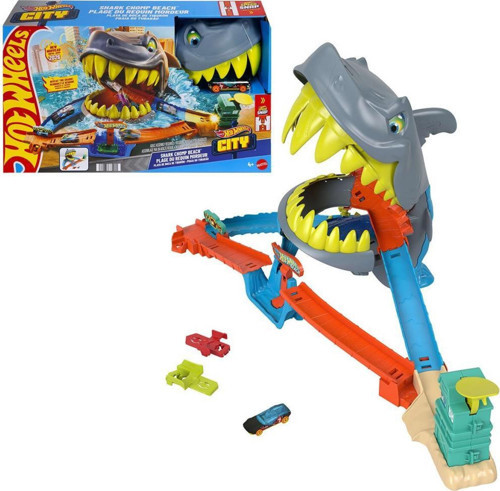 Hot Wheels City Köpekbalığı Sahil Savaşı Oyun Seti JHL96