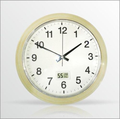 Nem Ölçerli Isı Ölçerli Termometreli Duvar Saati