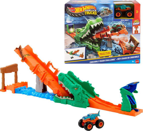 Hot Wheels Monster Trucks Timsahı Devir Oyun Seti JJN45