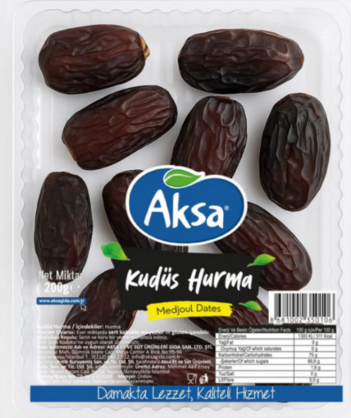 Aksa Ky. Kudüs Hurma | Doğal, Taze Ve Besleyici | Premium Kalite 200 Gr