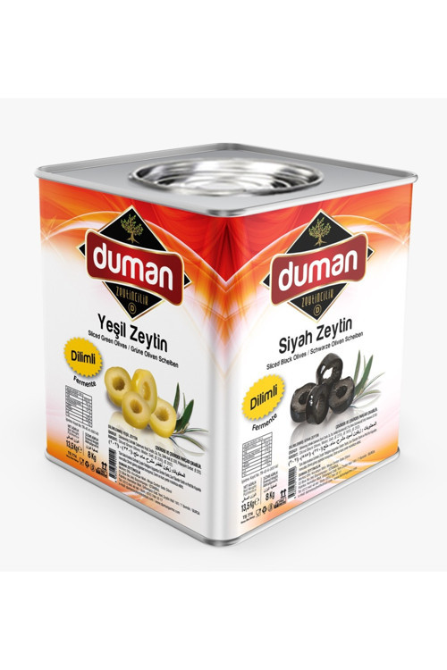 Duman Dilimli Yeşil Zeytin 8 Kg
