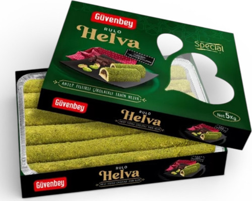 Güvenbey Helva Fıstıklı Rulo 5 Kg