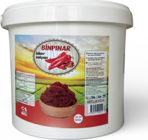 Binpınar Biber Salçası Acı 19Kg