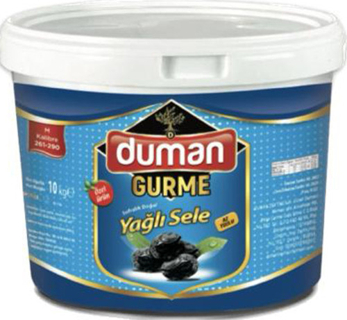 Gemlik Yağlı Sele Siyah Zeytin M Boy (260-290) 10 Kg