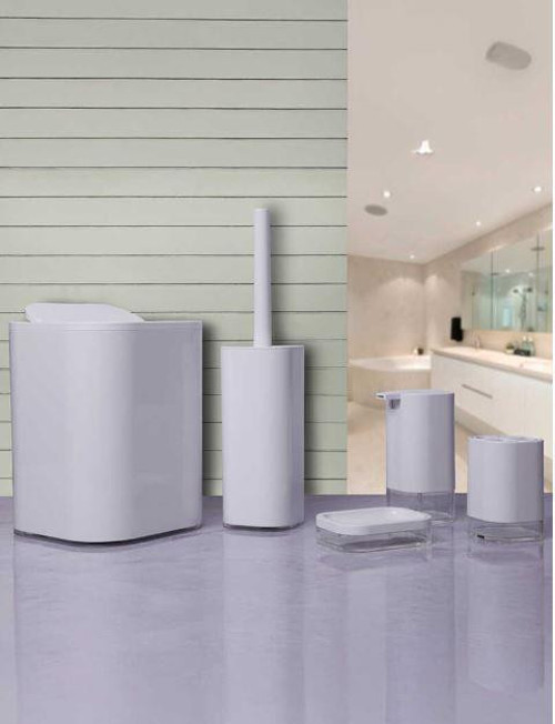 Primanova Klar Beyaz 5li Banyo Seti D-S20600