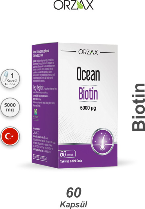 Ocean Biotin Takviye Edici Gıda 60 Kapsül