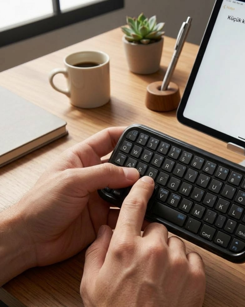 popüler Taşınabilir Mini Bluetooth Klavye Şarjlı Kablosuz Klavye 2026