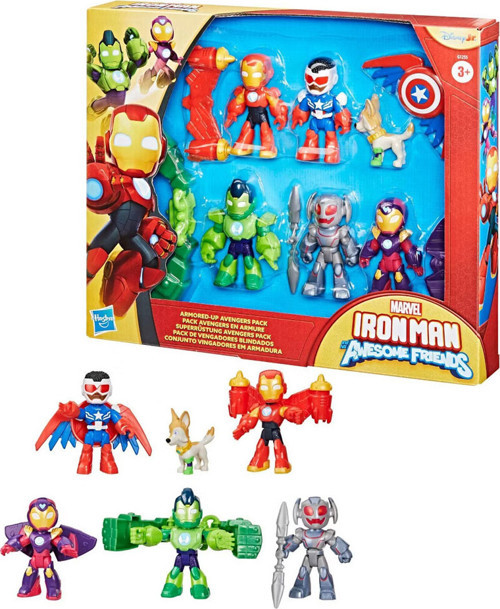 MarveI Iron Man ve Muhteşem Arkadaşları Zırhlı Yenilmezler Paketi Aksiyon Figür Seti G1255