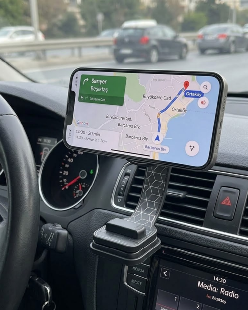 Dashboard Manyetik Telefon Tutucu Ayarlanabilir Telefon Standı