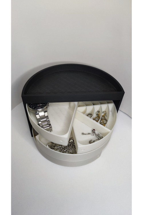Gizzstore Home 4 Katlı Takı, Makyaj Ve Kozmetik Organizer Masa Düzenleyici