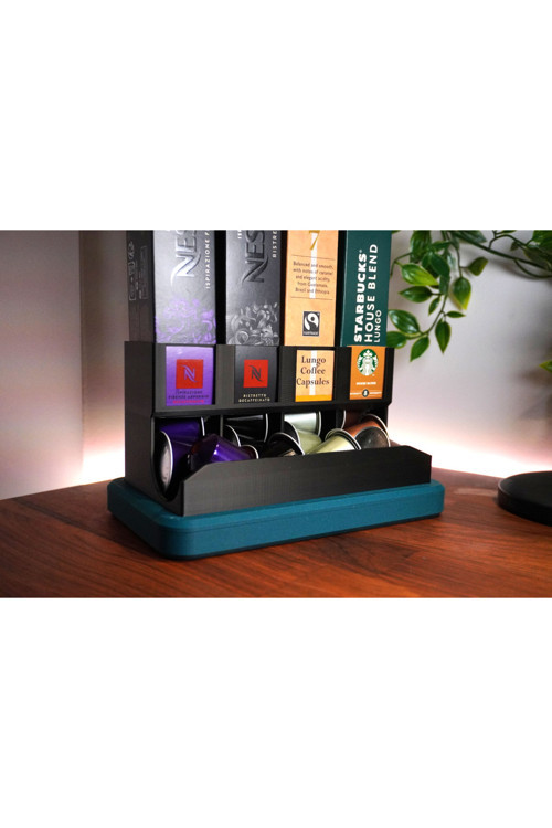 Nespresso Kapsül Kahve Standı 4'Lü (Mavi Tabla Dahil)