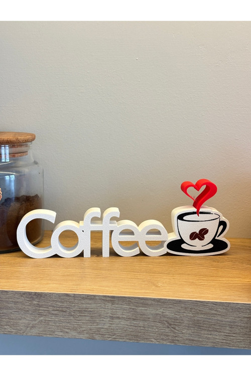 Coffee Yazılı Dekoratif Obje