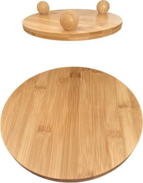 BLS BMB104 Ayaklı Bambu Sunumluk 30 cm