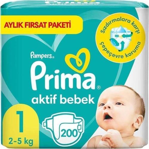 Aktif Bebek Aylık Fırsat Paketi 1 Beden 200'lü