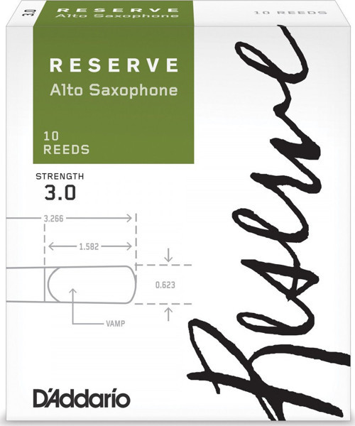 DJR1030 Reserve Alto Saksafon Kamışı No: 3.0 (Profesyonel) - 10'lu Paket | Kararlı Ses Yapısı, Zengin Ton ve G