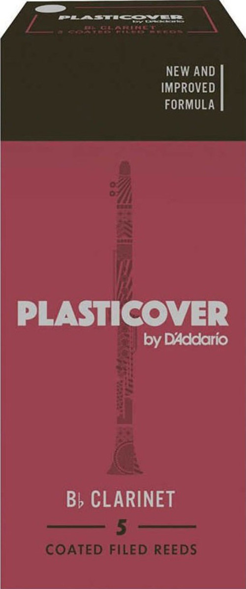 RRP05BCL350 Rico Plasticover Bb Klarnet Kamışı No: 3.5 (Profesyonel) - 5'li Paket | Latin ve Caz İçin Keskin T
