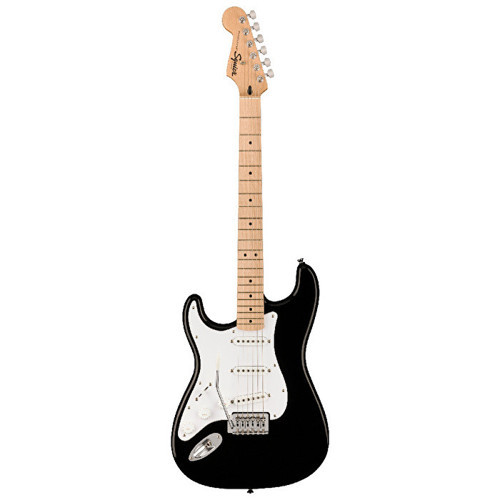 0373162506 Sonic Stratocaster Solak Elektro Gitar (Siyah) | Solak Çalım İçin Akçaağaç Klavye ve Siyah Gövde